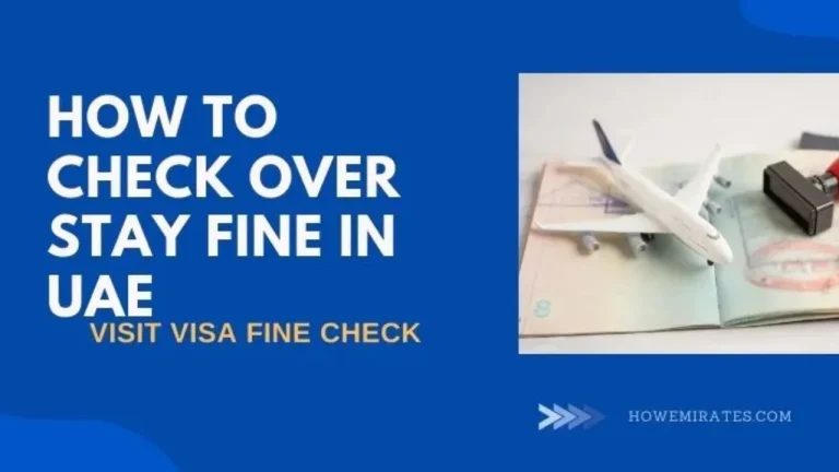 Overstay Fine Check in Dubai
