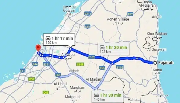 E700 Bus Route map