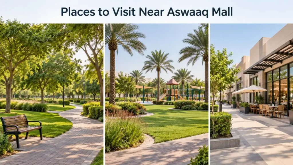 Parks and Shopping Near Aswaaq Mall